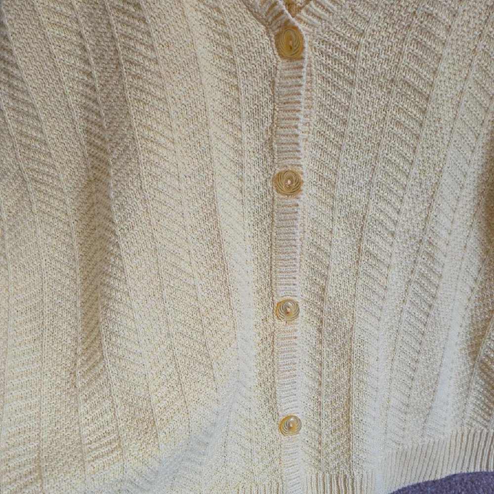 Christopher & Banks Sunny Yellow Cardigan - Picture 4 of 9